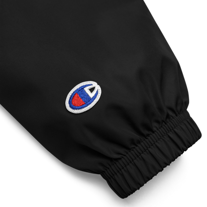 SOVR Mushroom Embroidered Champion Packable Anorak — Black