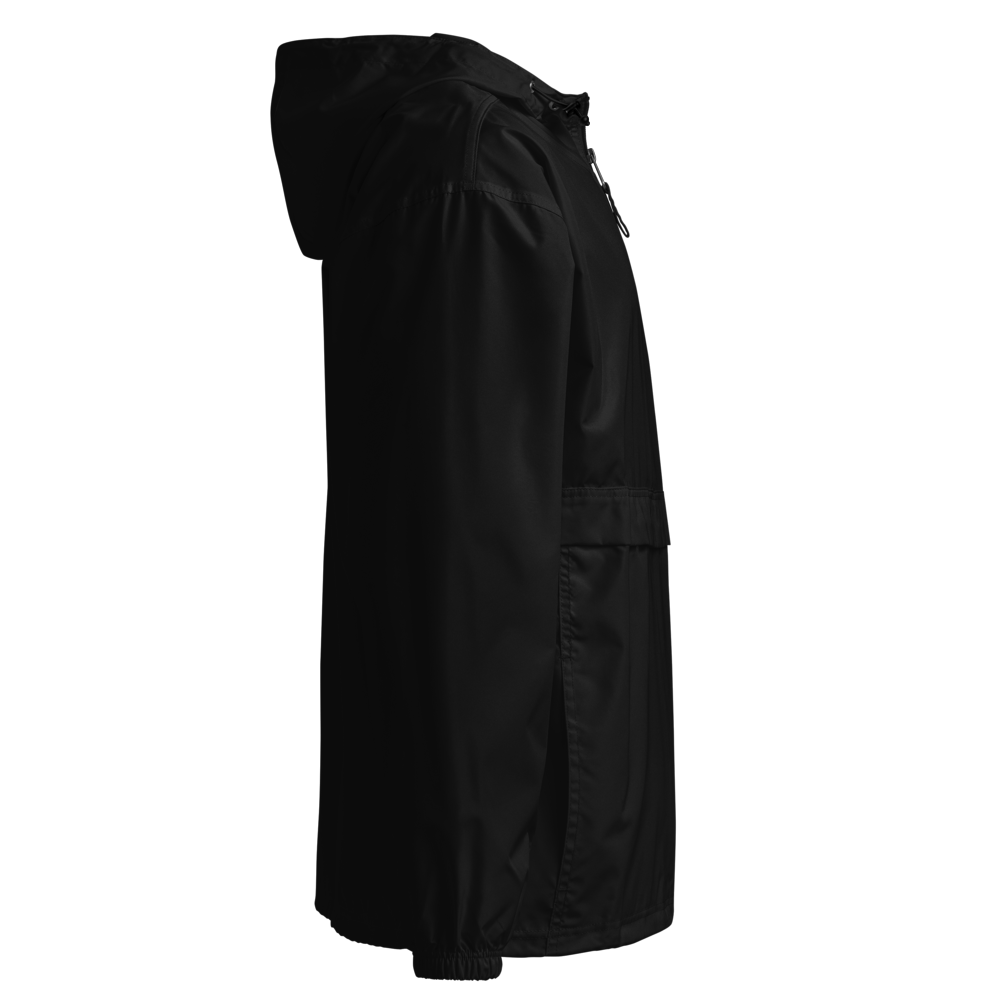 SOVR Mushroom Embroidered Champion Packable Anorak — Black